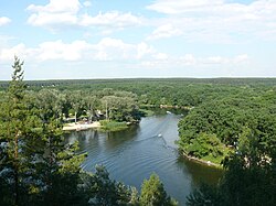 Вид с Казачьей горы в Коробовых Хуторах, возле Змиёва.