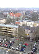 Гельзенкирхен-Буэр[de]. Вид с ратуши.