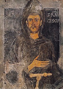 Старейшее из известных изображений Франциска, созданное ещё при его жизни; находится на стене монастыря св. Бенедикта в Субиако