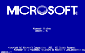 Скриншот программы Microsoft Windows 1.0x