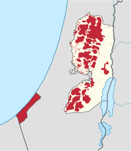 Палестинская администрация осуществляет частичный гражданский контроль на 167 островах от Западного берега реки Иордан и в секторе Газа[1].