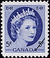 Canada 5 cents ElizabethII Wilding