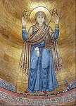Богоматерь Оранта (Нерушимая Стена). Мозаика в алтаре собора, XI век