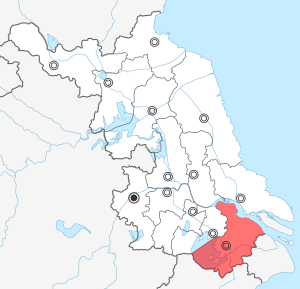 Сучжоу на карте