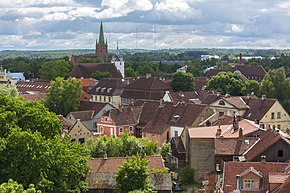 Вид на город с колокольни церкви св. Катрины