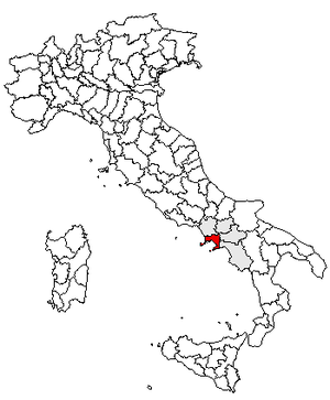 Провинция Неаполь на карте