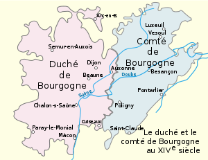 Графство Бургундия в XIV веке