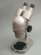 Бинокулярный (стерео) микроскоп Olympus_SZIII Stereo microscope. Модель 1970-х годов