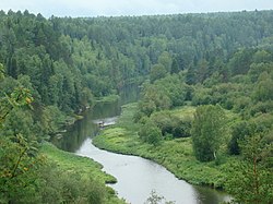 Река Серга в среднем течении