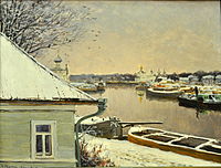 Д. Э. Мартен. «Вологде. Первый снег». 1918