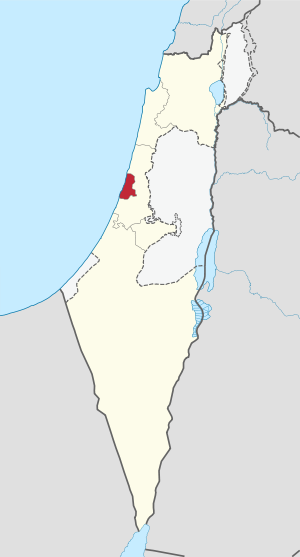 Тель-Авивский округ на карте
