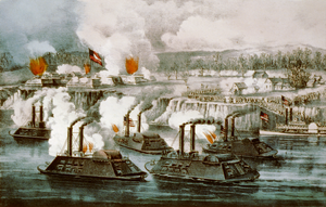 Бомбардировка и капитуляция форта Хиндман 11 января 1863