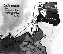 Нацистский план 1939 года по переселению балтийских немцев в Вартеланд с территории Латвии и Эстонии