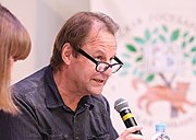 Президент IBBY (2014 – 2018 гг), писатель Уолли Де Донкер в Российской государственной детской библиотеке