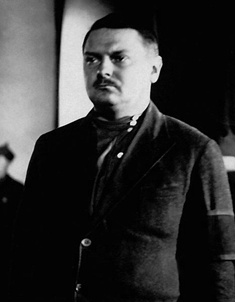 Секретарь ЦК ВКП (б) А. А. Жданов на похоронах С. М. Кирова в 1934 году