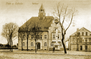 Vietzer Rathaus im 19. Jahrhundert