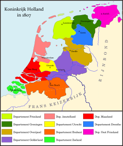 Королевство Голландия и изменение его территории