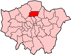 Лондонский боро Харингей на карте