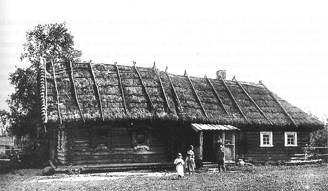 Изба в деревне Кёрстово. Фото 1911 года