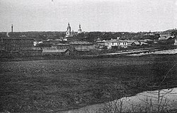 Вид села Семёновское с восточной стороны (1861 г.)
