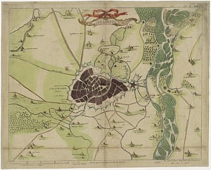 План Страсбурга и окрестностей в 1793 г.