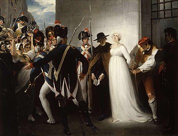 Марию-Антуанетту ведут на казнь, 16 октября 1793. Уильям Гамильтон, 1794