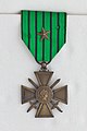Военный крест Виши с бронзовой звездой, соответствующей призыву в армию
