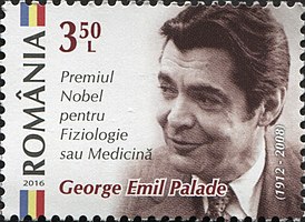 Почтовая марка Румынии (2016), посвящённая Джорджу Паладе