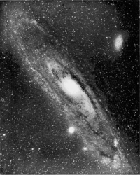 Галактика Андромеды, фотография 1901-1902 гг
