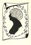 С. В. Чехонин. Книжный знак Л. С. Вычегжаниной (жены художника). 1923. Цинкография