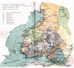 Карта железных дорог (1918)