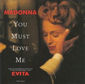Обложка сингла Мадонны «You Must Love Me» (1996)