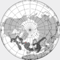 Распространение облака пепла к 21 апреля 2010 18:00 UTC.[28]