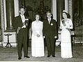 Королева Великобритании Елизавета II, герцог Эдинбургский Филипп и чета Чаушеску