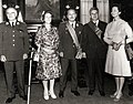 Президент перуанской революционной хунты Хуан Веласко Альварадо, чета Чаушеску в сентябре 1973 года