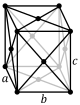 Orthohombic, face-centered