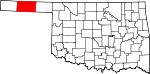 Округ Тексас на карте штата.