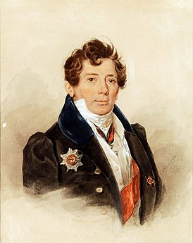 Портрет работы Петра Соколова, 1820-е гг.