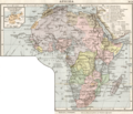 Карта Африки 1905 г.