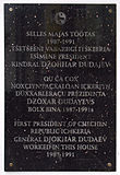 Мемориальная доска Дудаеву в Тарту