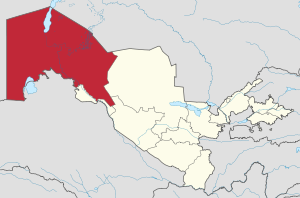 Республика Каракалпакстан на карте