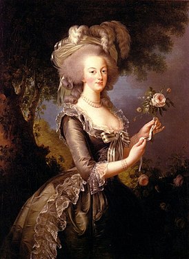 Мария-Антуанетта с розой, Элизабет Виже-Лебрен, 1783