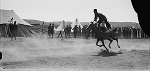 Черкесский всадник в Трансиордании (1921)