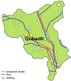 Губадлинский район на карте