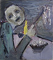 «Едок спагетти», орг/м, 27х23, 1997