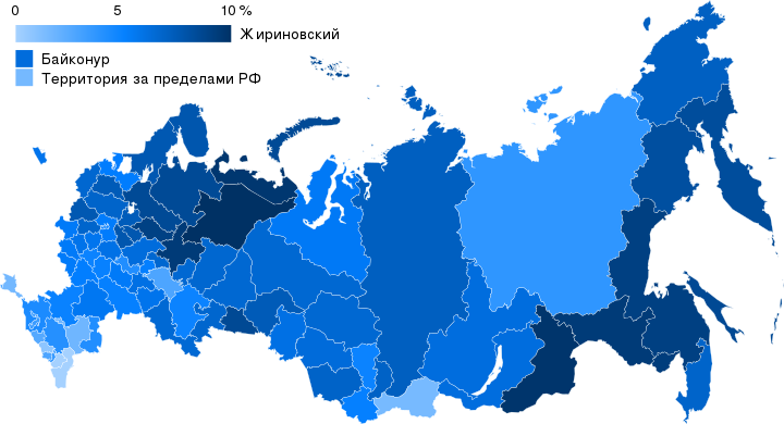 Результаты Владимира Жириновского на президентских выборах в России 2018 года