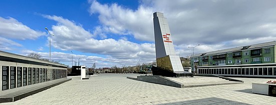 Памятник солдатам Второй Мировой войны на территории Красноуральского мемориала