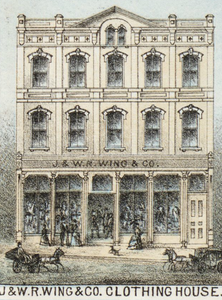 Офис китобойной компании J. & W. R. Wing, 1876 год