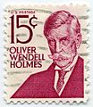 На марке США 1968 года (Sc #1288) изображён О. У. Холмс. Серия «Известные американцы»[en], 1965—1981 (Sc #1284—1305)[^]