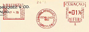 1939: в статусе нидерландской колонии Кюрасао и зависимые территории[^]